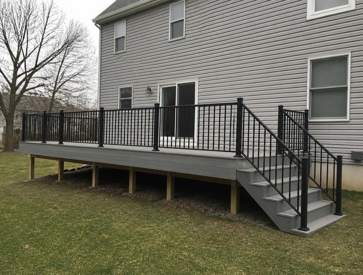 New composite deck & railing build